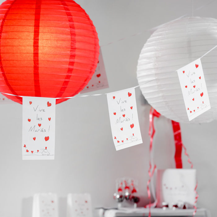 SALE Lampion XL,  50 cm, rot, 1 Stck Bild 2
