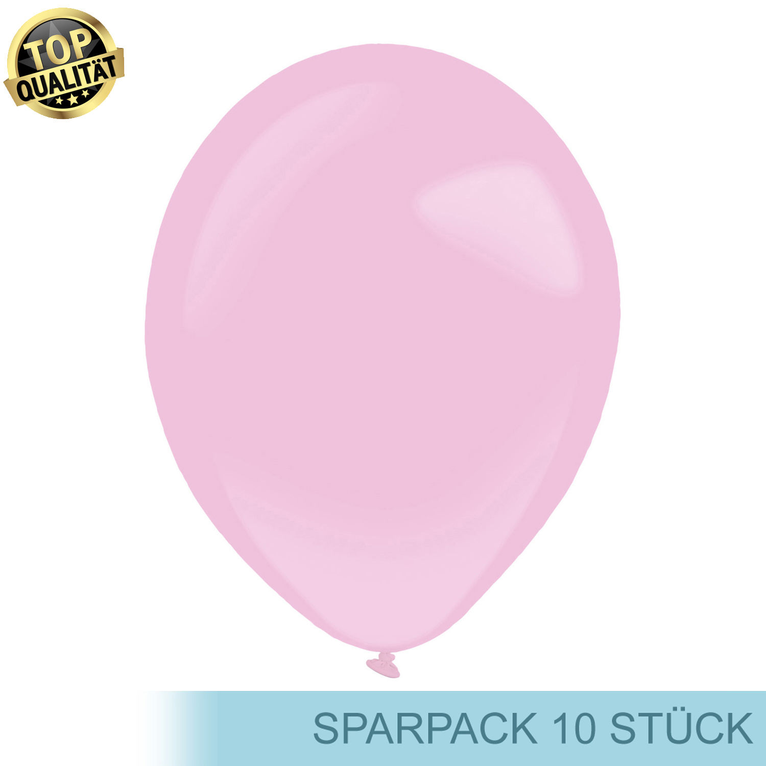 Premium Latex-Luftballon, rund, 10 Stück, ca. 27cm Durchmesser, Rosa / Pretty Pink - Ideal für viele Dekorationen - für Luft
