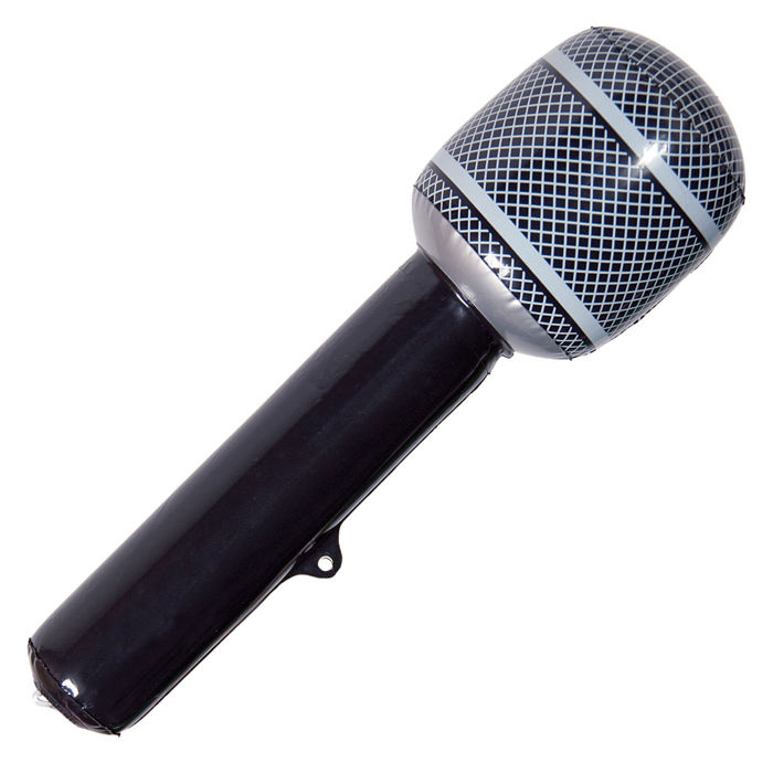 Aufblasbares Mikrophon ca. 30cm