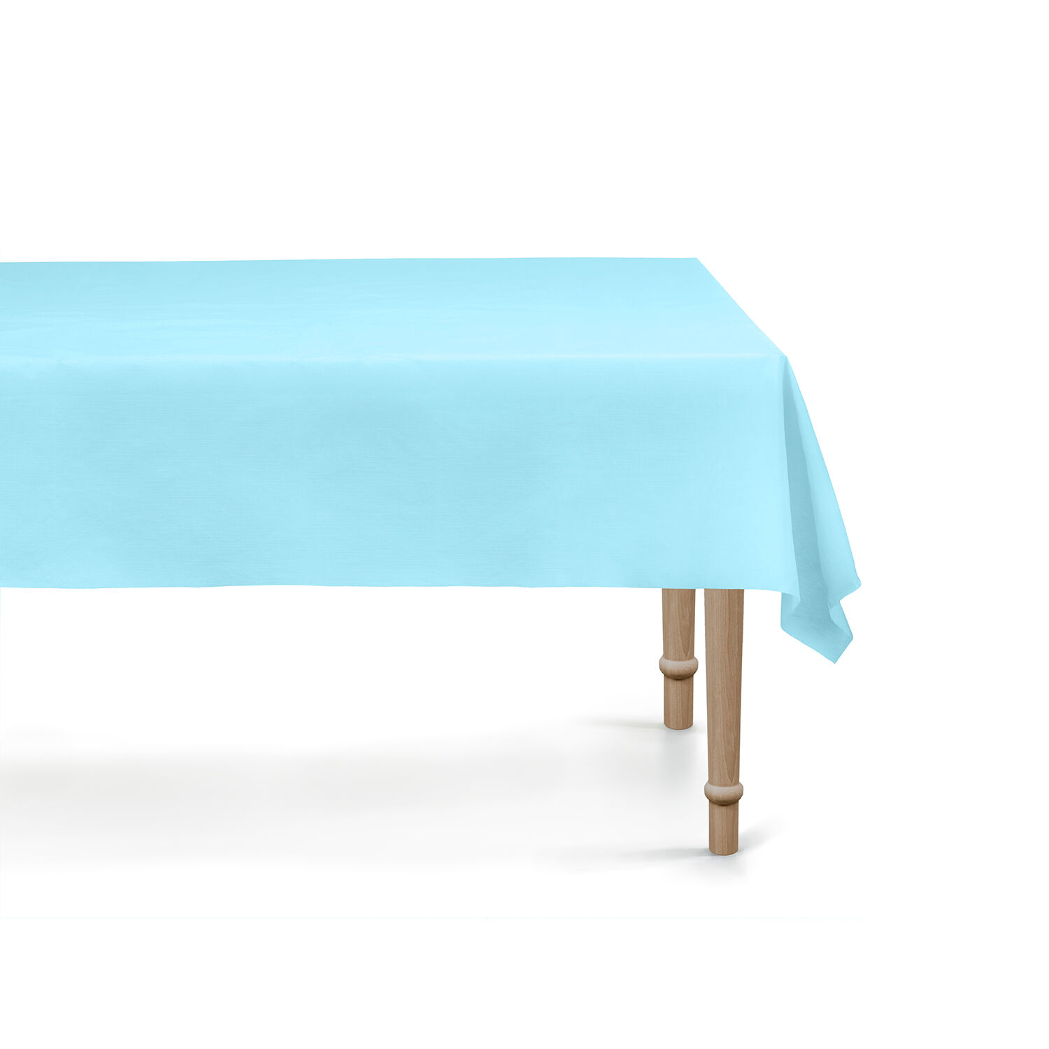Mehrweg-Tischdecke aus Kunststoff, 137 � 183 cm - Hellblau