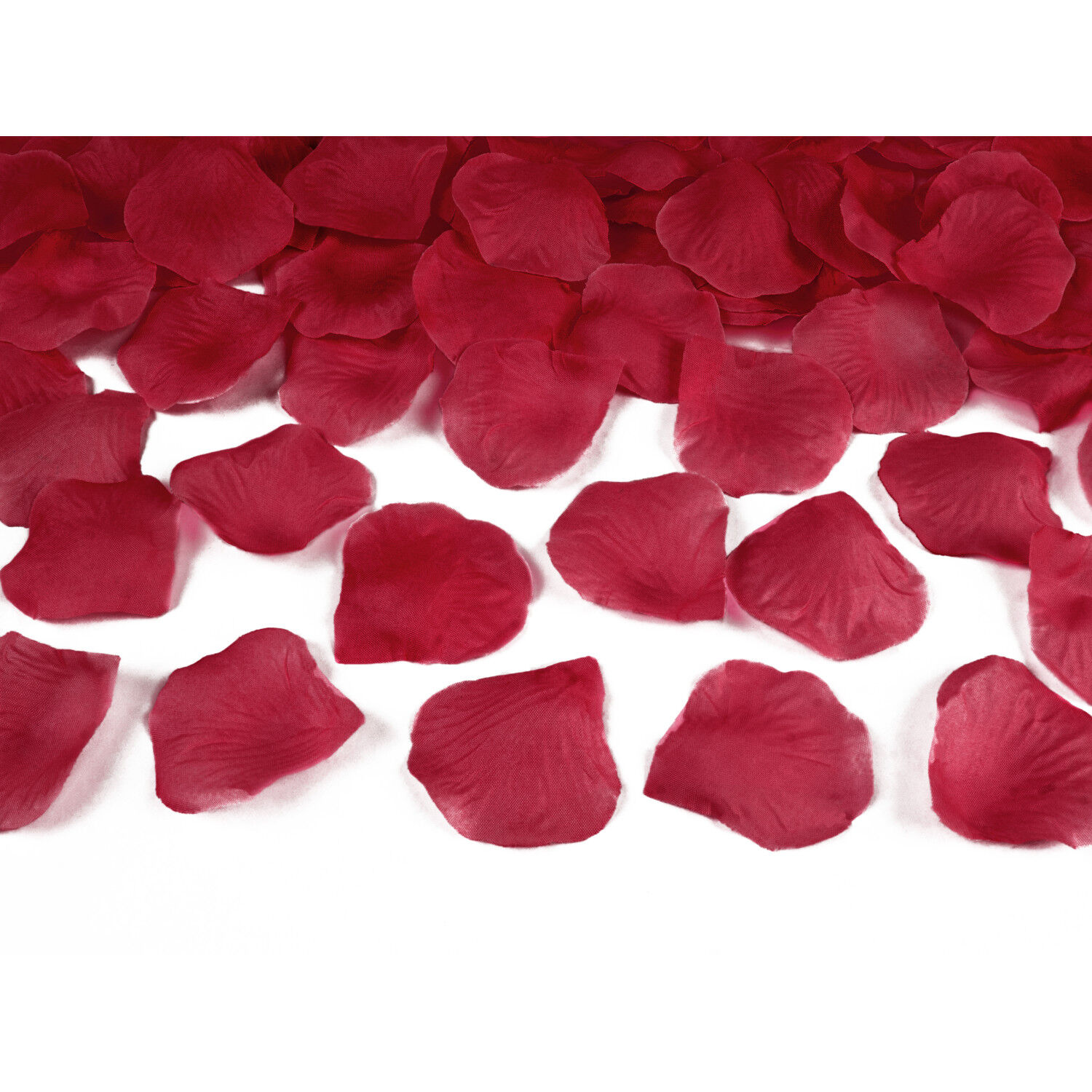 Textil-Streu in Rosenbl�tter-Optik - Bordeaux-Rot, 100 St�ck