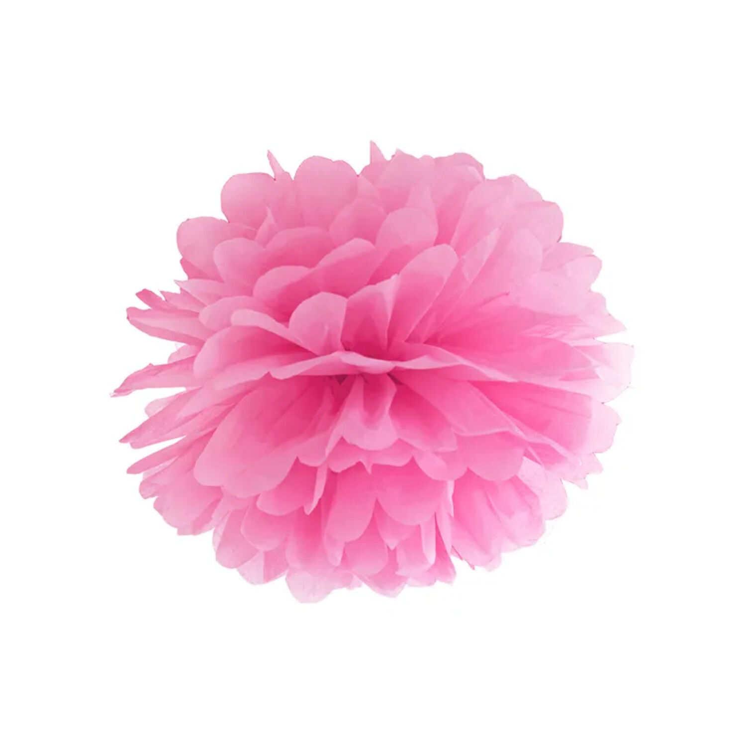 Seidenpapier Pompom / Papierblumenballl - Rosa, 25 cm