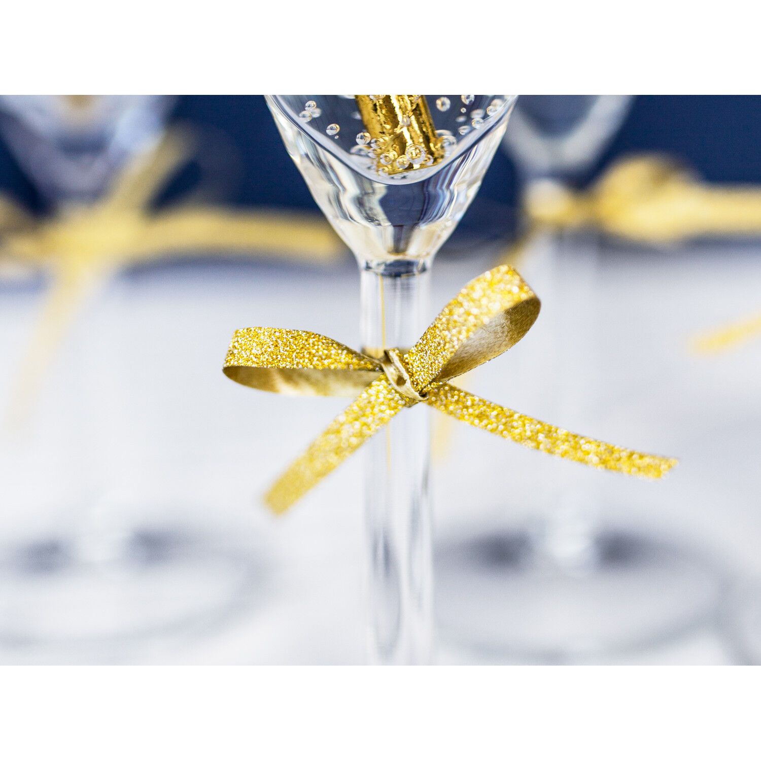 Kunststoffband - Glitzer-Gold, Breite 5mm, L�nge 225m Bild 2