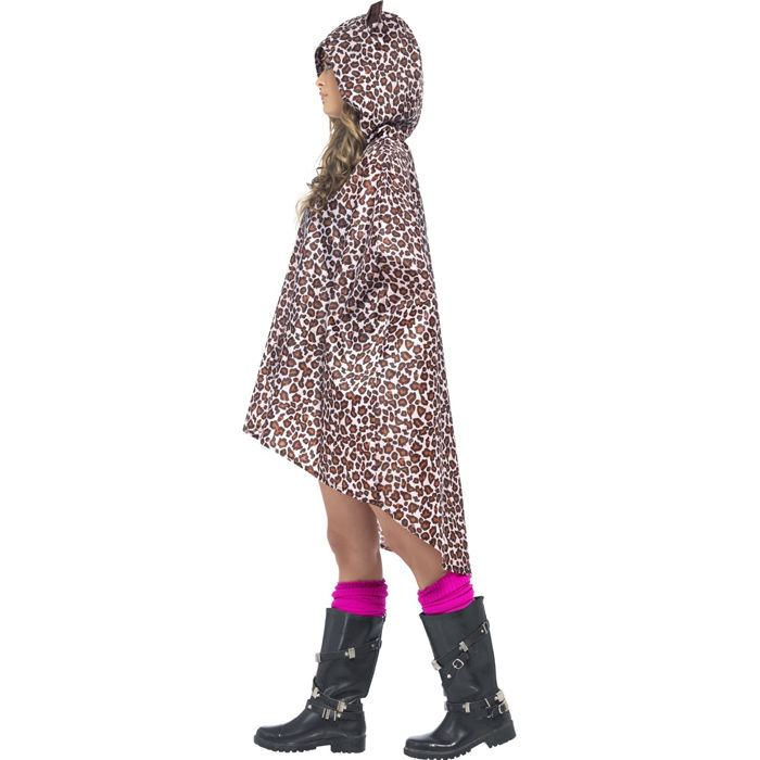 Party-Poncho, Leopard, Einheitsgre, 1 Stck Bild 2