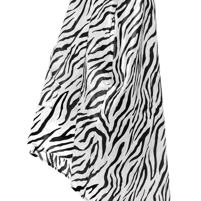 Party-Poncho, Zebra, Einheitsgre, 1 Stck Bild 2