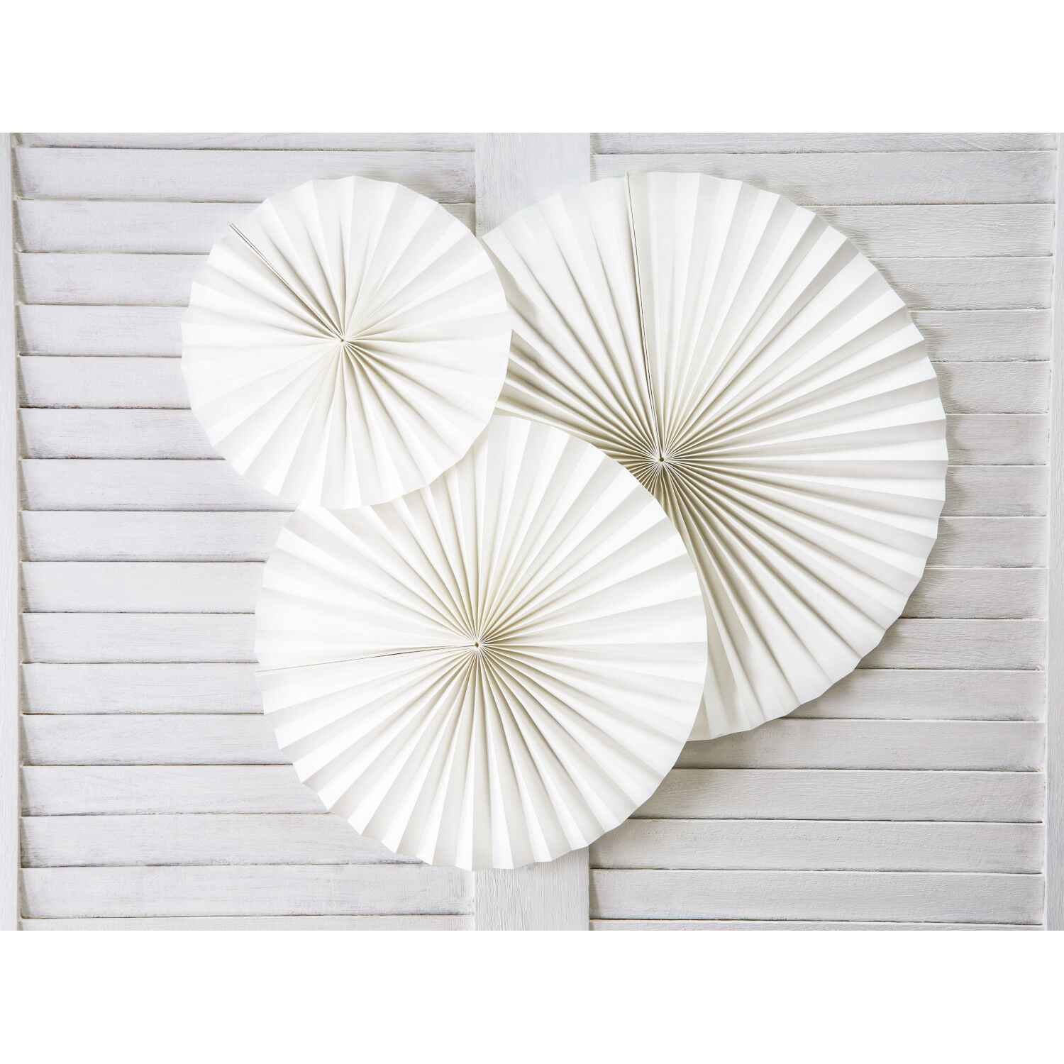 Dekorative Rosetten in 3 Gr��en - Altwei� / Offwhite, Set mit 3 St�ck Bild 2