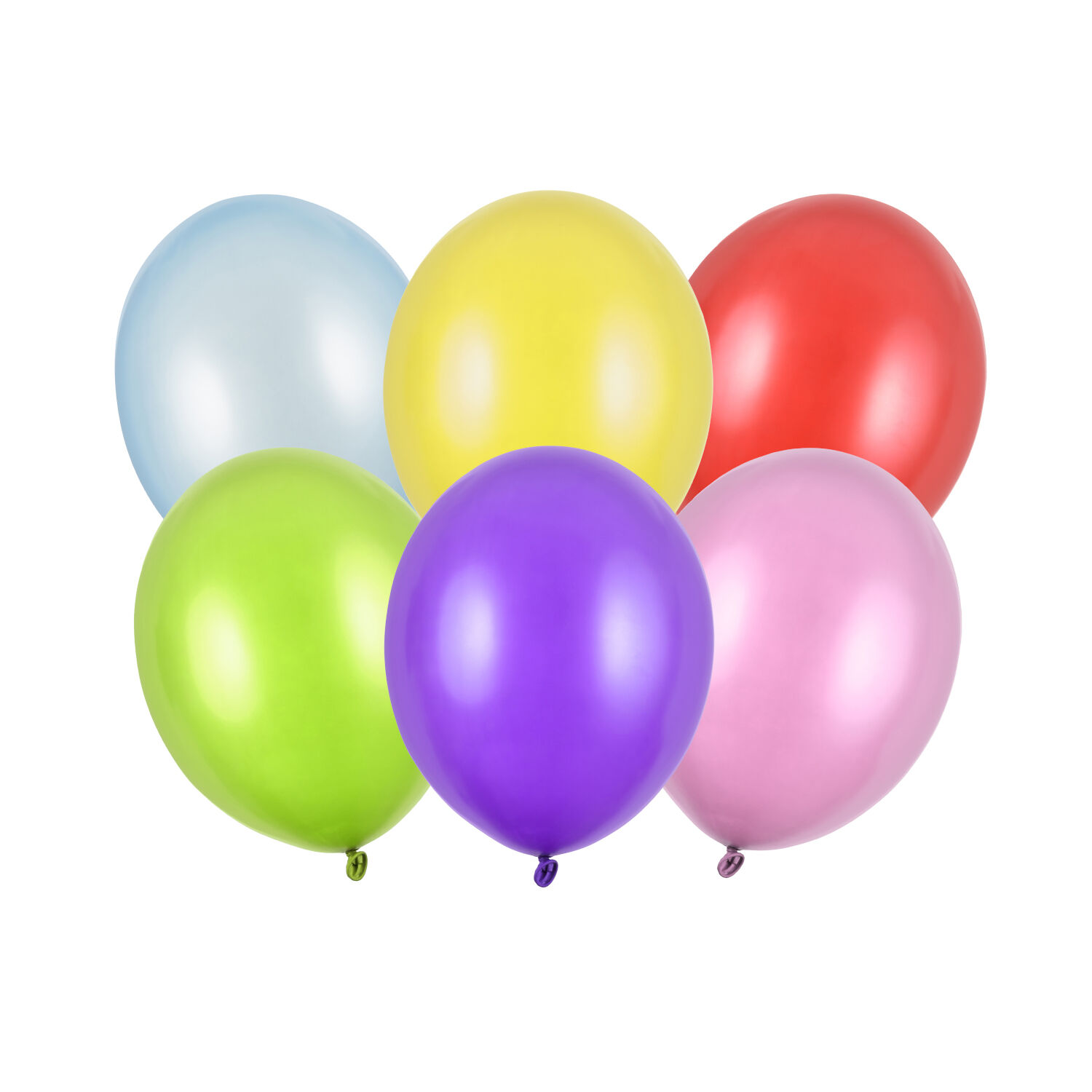 Latex-Luftballons, � 30cm, 50er-Pack, Metallic Mix