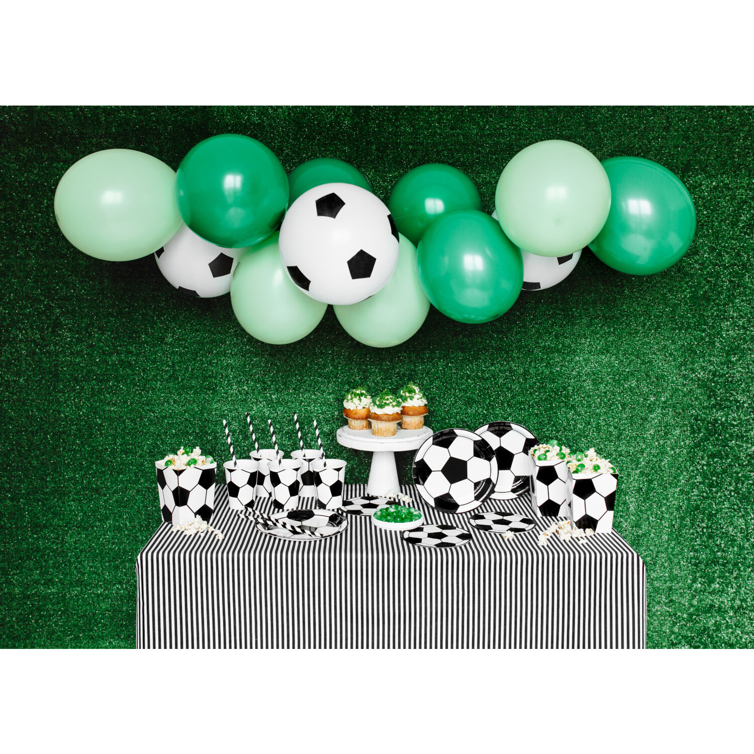 Latexballons Fu�ball - 30 cm, 6 St�ck Bild 3
