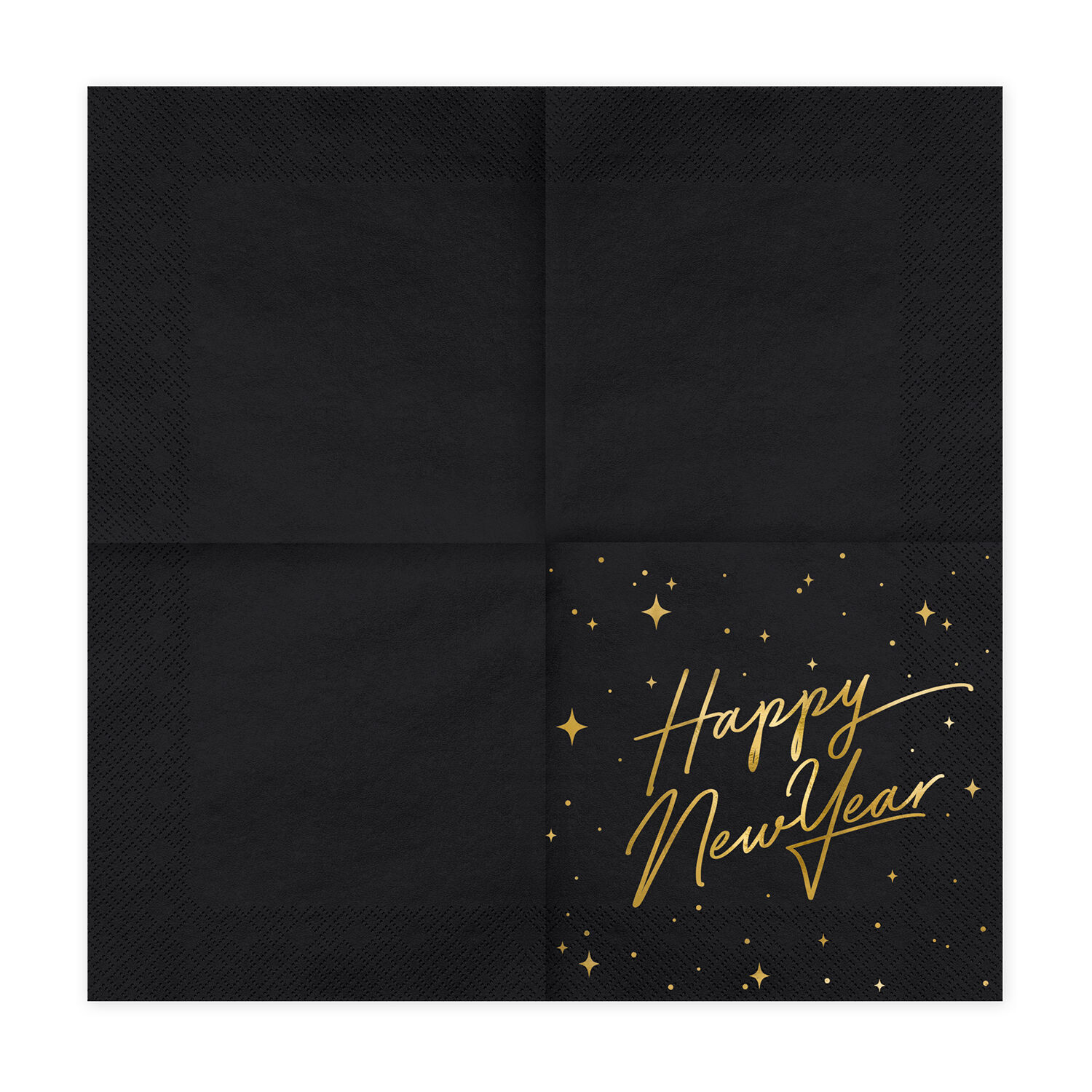 Servietten Happy New Year - Schwarz, 33 � 33 cm, 20 St�ck Bild 2