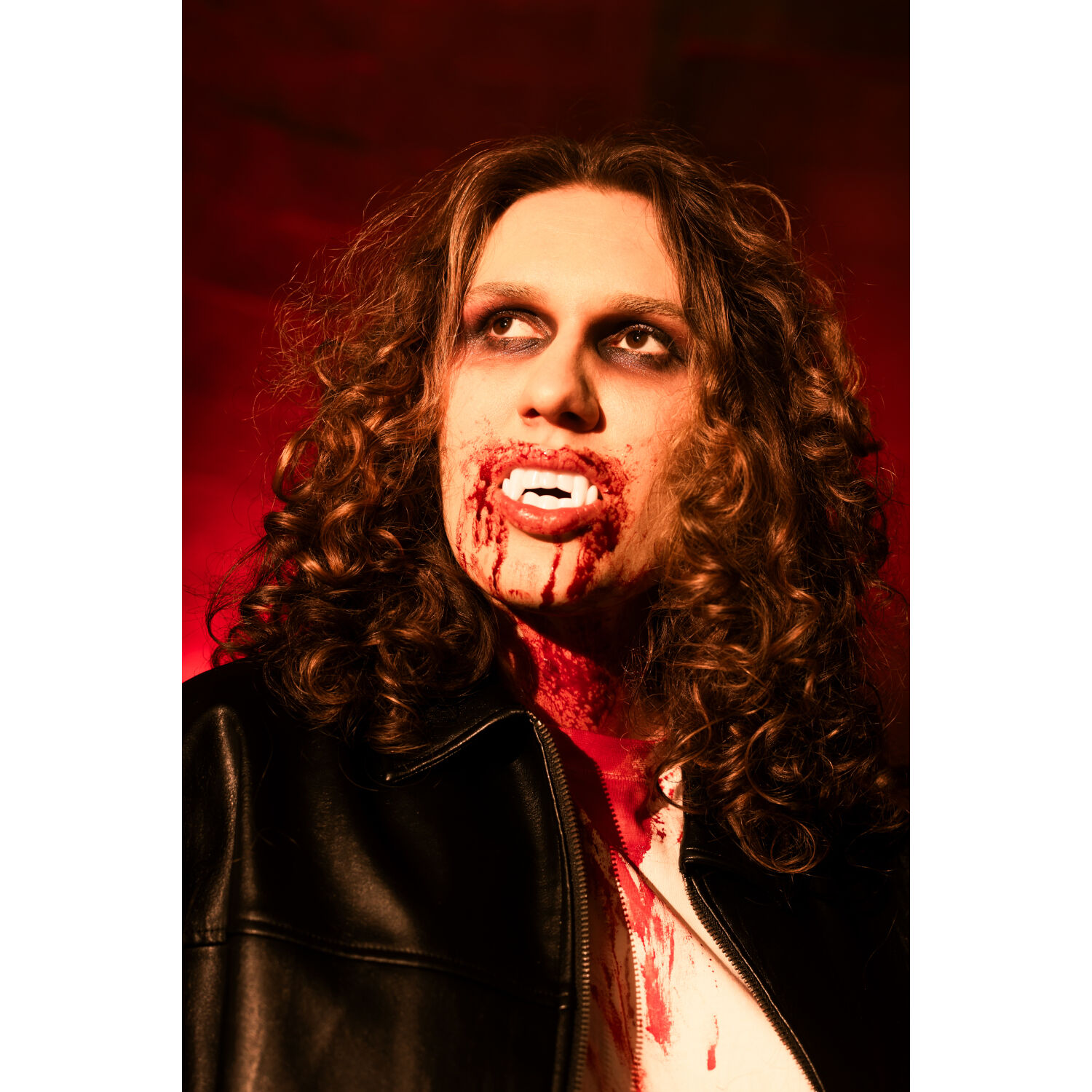 Vampirz�hne aus Kunststoff, Wei� Bild 2