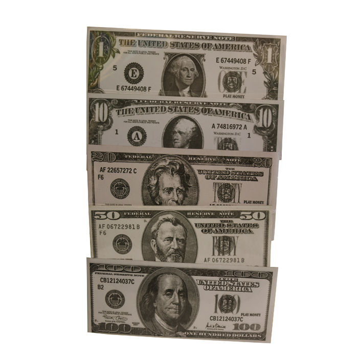 Spielgeld Dollar-Scheine, 100 Stck