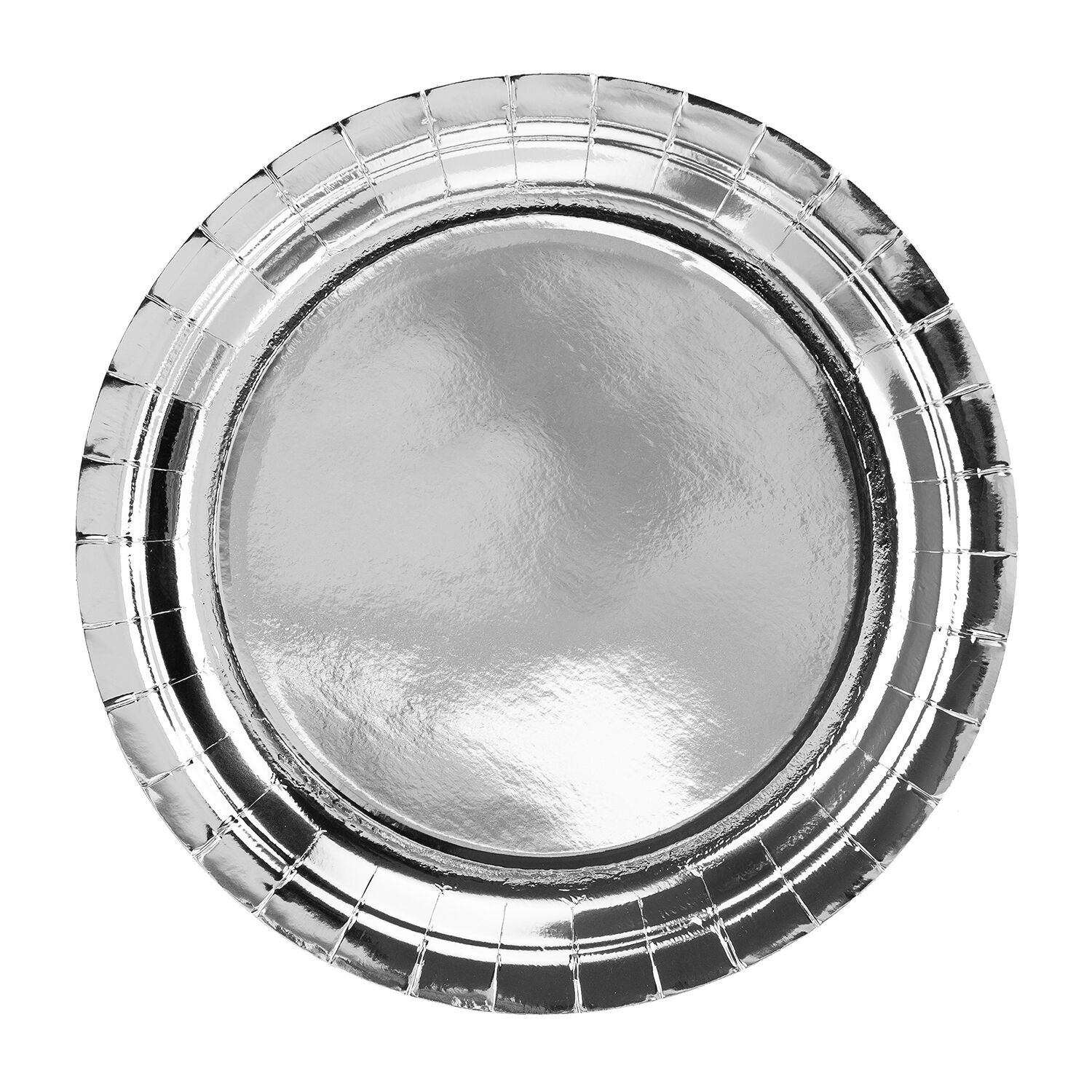 Pappteller Silber - 23 cm, 6 St�ck