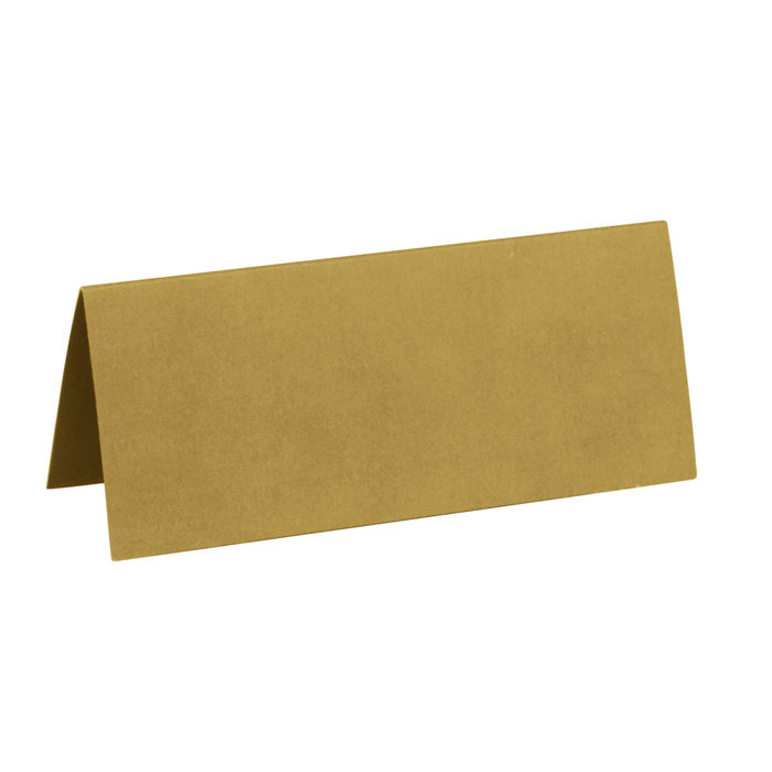 SALE Tischkarten, 3x7 cm, gold, 10 Stück
