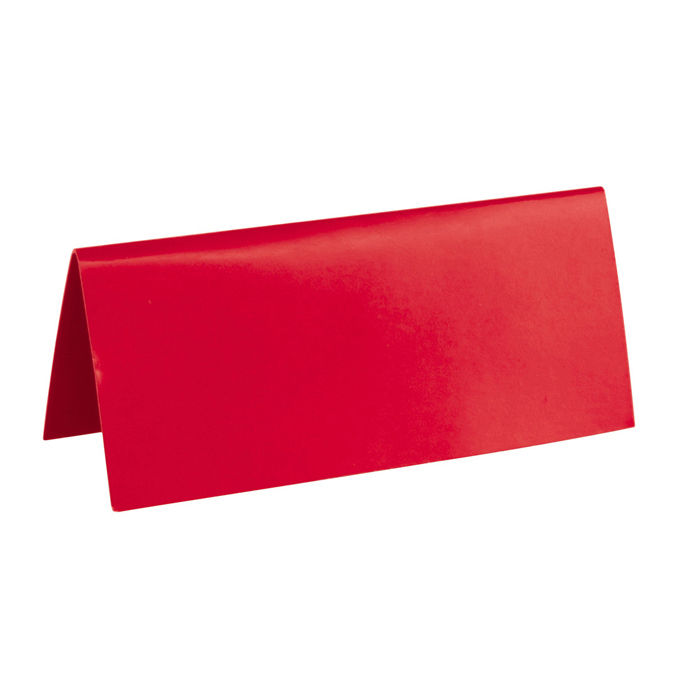 SALE Tischkarten, 3x7 cm, rot, 10 Stück