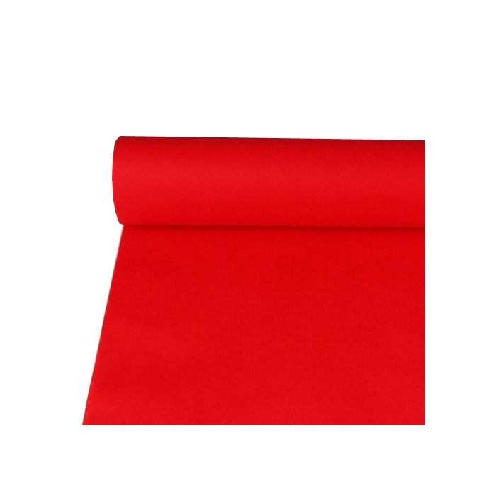 SALE Tischtuch aus Vlies, rot 10 x 1,18 m