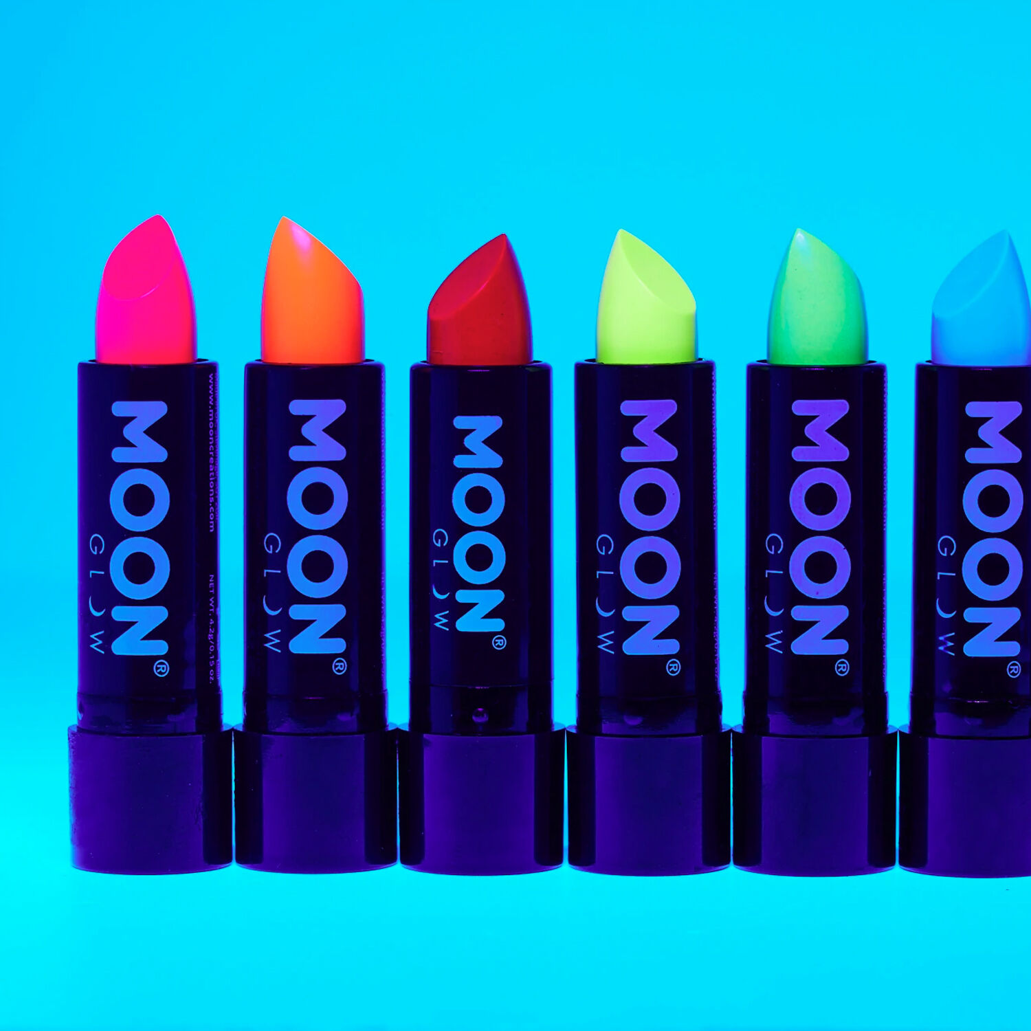Moon Creations Neon UV-Lippenstift, 5g, weiß Bild 3