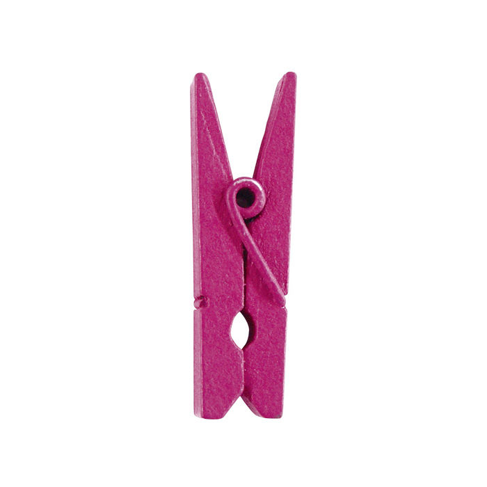 Mini-Wscheklammern fuchsia, 3,5 cm, 12 Stk