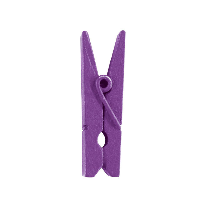 Mini-Wäscheklammern violett, 3,5 cm, 12 Stk