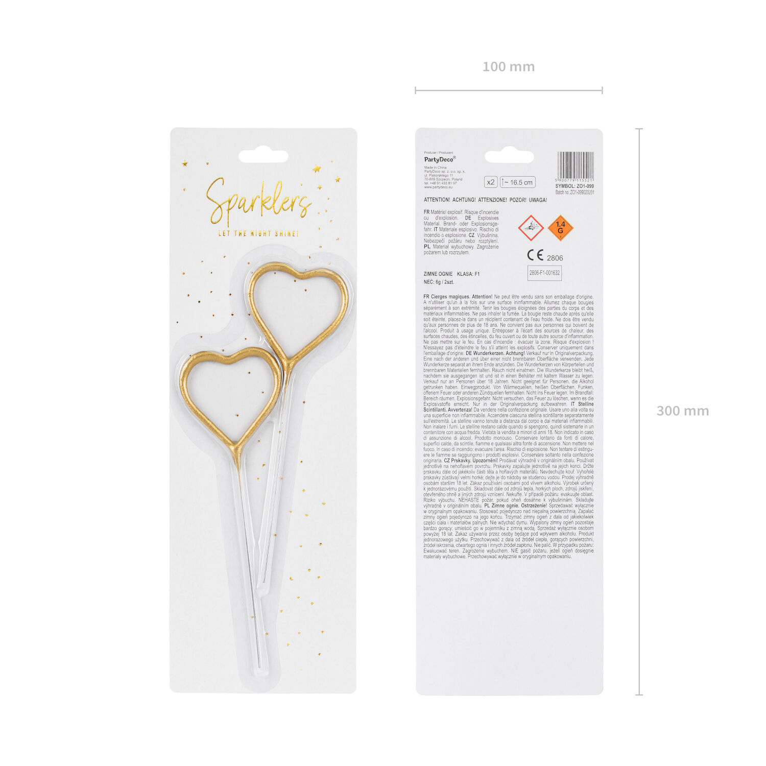Wunderkerzen Herzen - 16,5 cm, 2 St�ck Bild 4