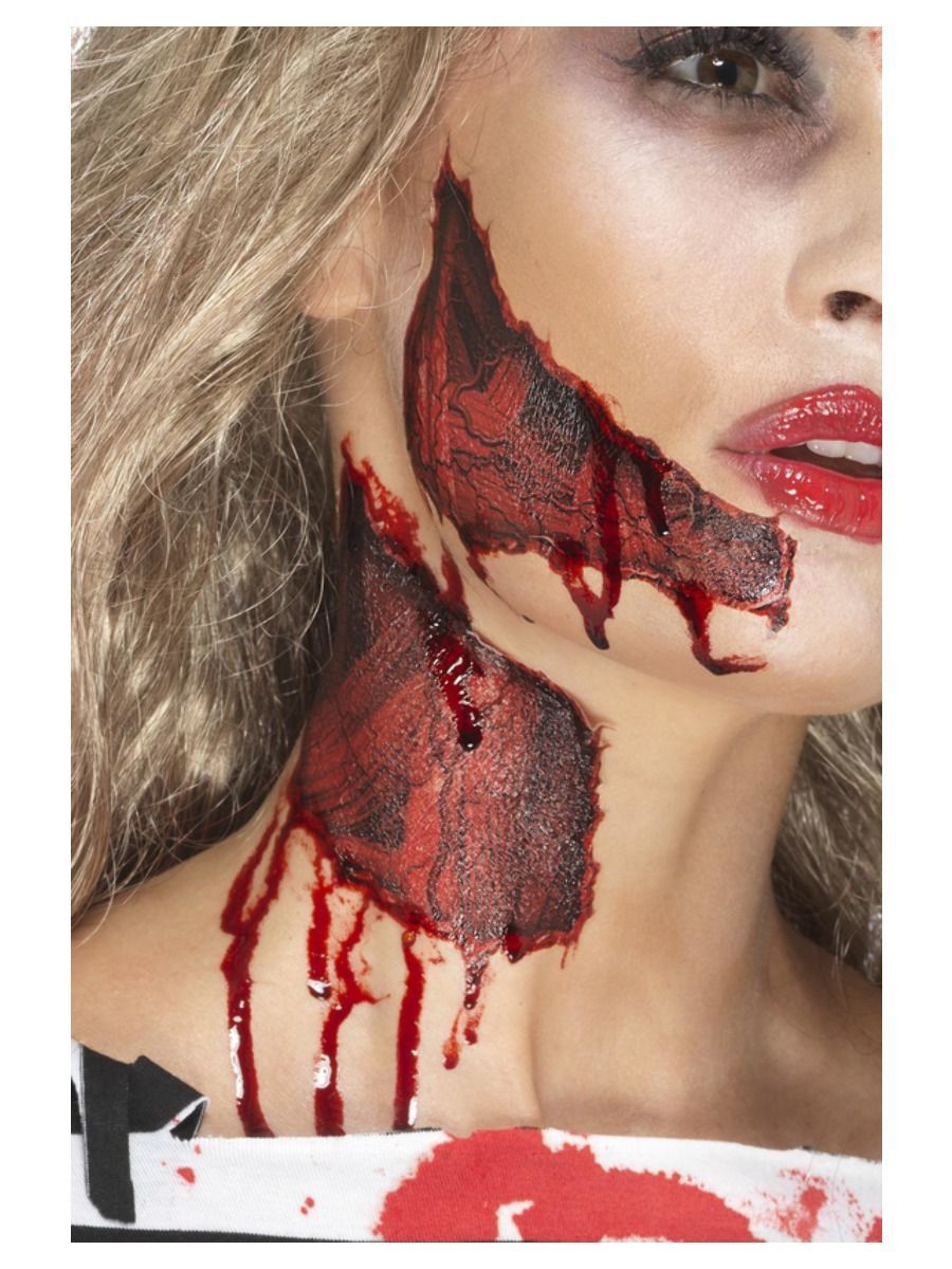 Aufgerissene-Haut-Klebetattoos, Rot Bild 2