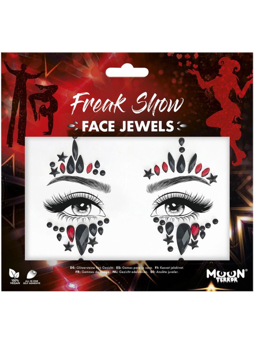 Glitzersteine frs Gesicht, Halloween, Freak Show