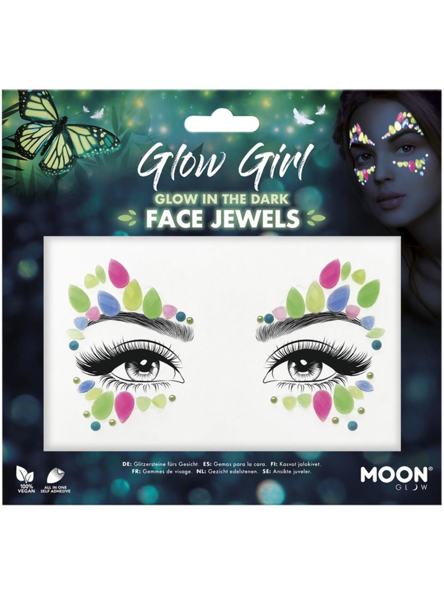 Glitzersteine frs Gesicht, Glow Girl, Nachtleuchtend