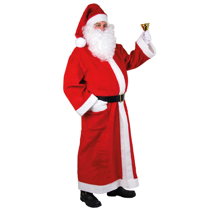 Herren-Mantel Santa aus Plüsch Einheitsgröße
