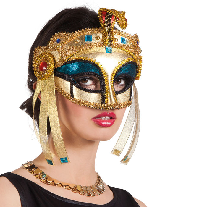 SALE Maske Venedig, Kleopatra, gold