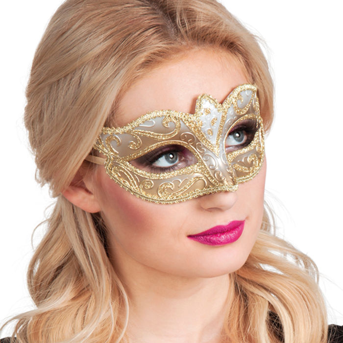 Maske Venedig, Felina, gold