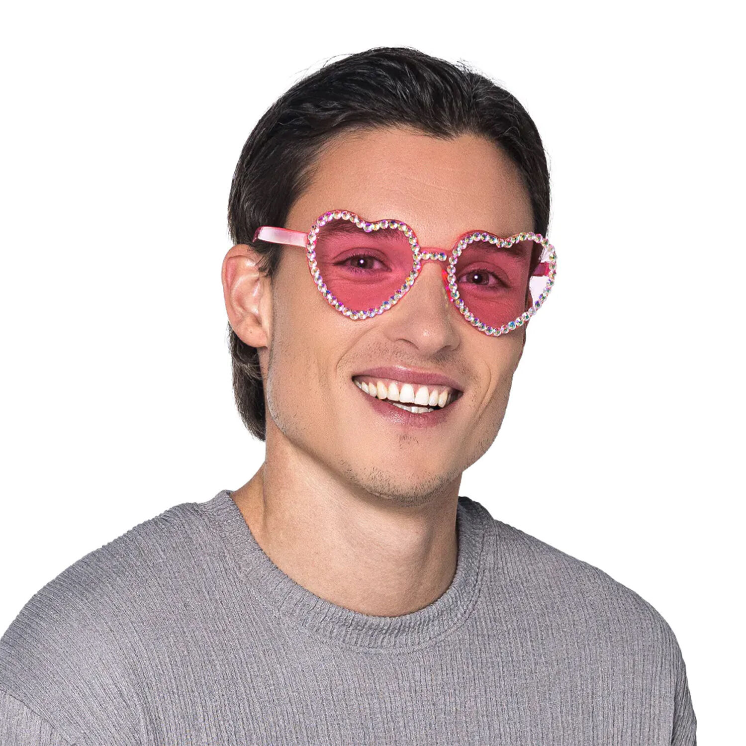 NEU Brille Herz, rosa mit Brillies Bild 3