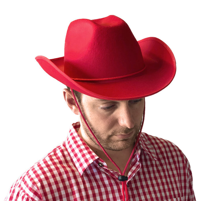 Hut Cowboy Classic Color aus Filz, rot Bild 3