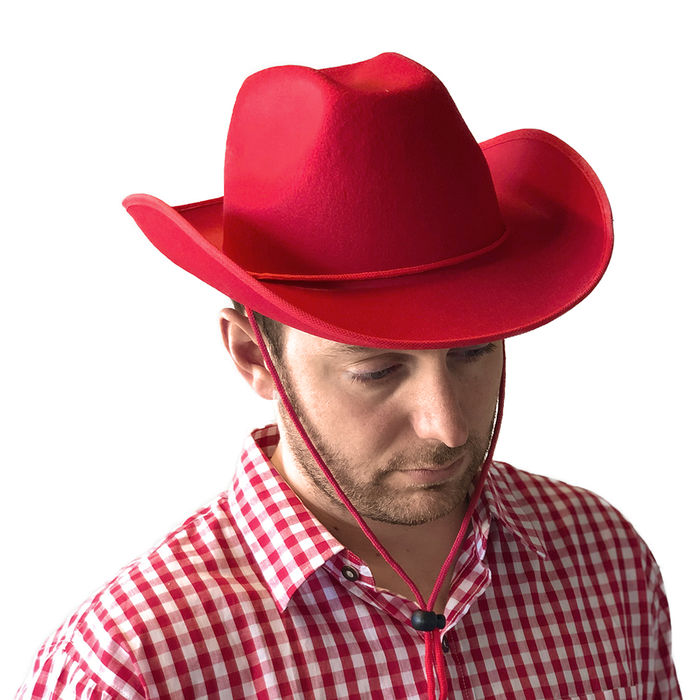 SPARPACK! Hut Cowboy Classic Filz, rot 12 Stk. Bild 3