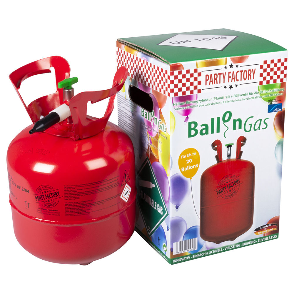 SALE Ballongas Helium-Flasche fr 20 Ballons