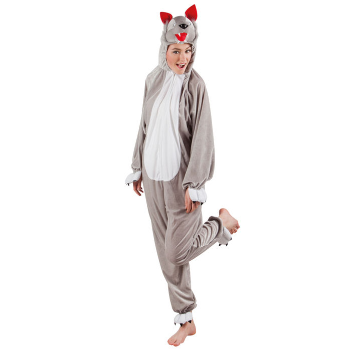 SALE Damen- und Herren-Kostm Overall Wolf, Gr. S bis 165cm Krpergre - Plschkostm, Tierkostm Bild 3