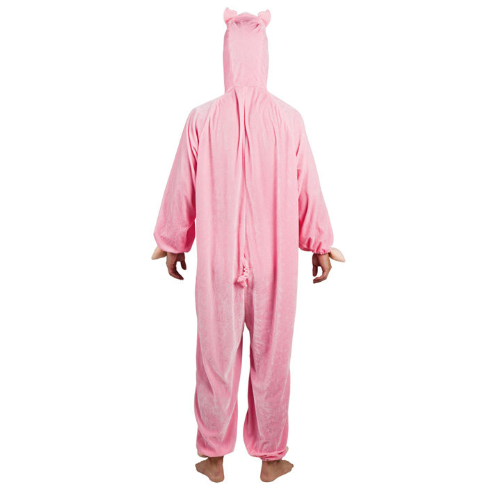 Kinder-Kostüm Overall Schwein, Gr. M bis 140cm Körpergröße - Plüschkostüm, Tierkostüm Bild 2
