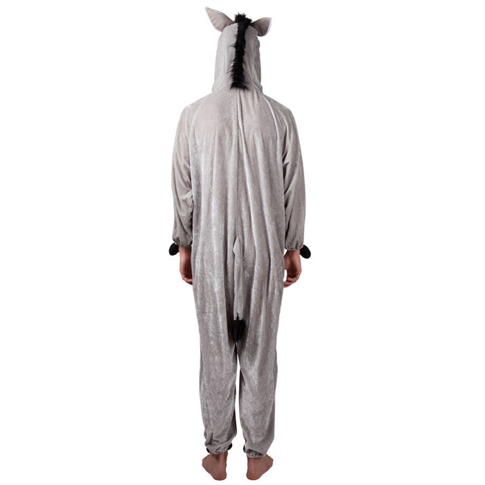 Kinder-Kostüm Overall Esel, Gr. M bis 140cm Körpergröße - Plüschkostüm, Tierkostüm Bild 2