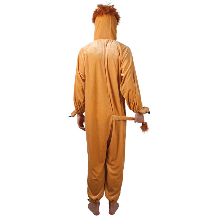 Kinder-Kostüm Overall Löwe, Gr. M bis 140cm Körpergröße - Plüschkostüm, Tierkostüm Bild 2