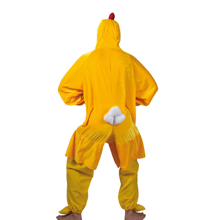 Kinder-Kostüm Overall Huhn, Gr. M bis 140cm Körpergröße - Plüschkostüm, Tierkostüm Bild 2