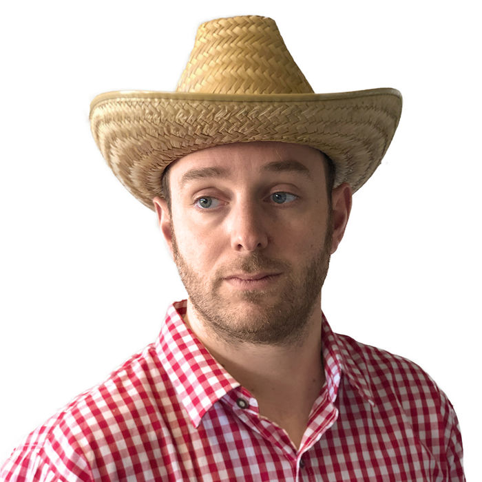 SALE Hut Cowboy Dallas aus Stroh, Einheitsgröße Bild 2
