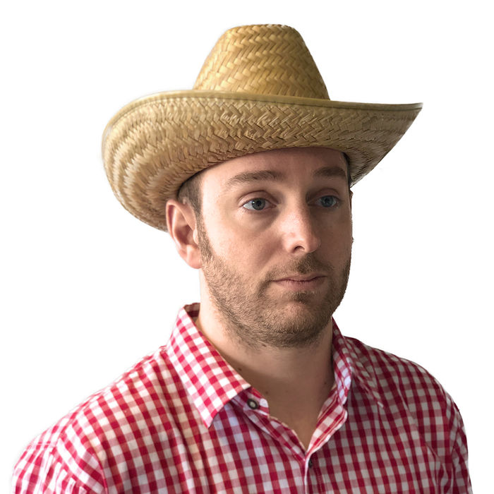 SALE Hut Cowboy Dallas aus Stroh, Einheitsgröße Bild 3