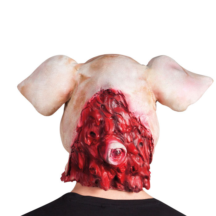 Maske Blutiges Schwein aus Latex Bild 2
