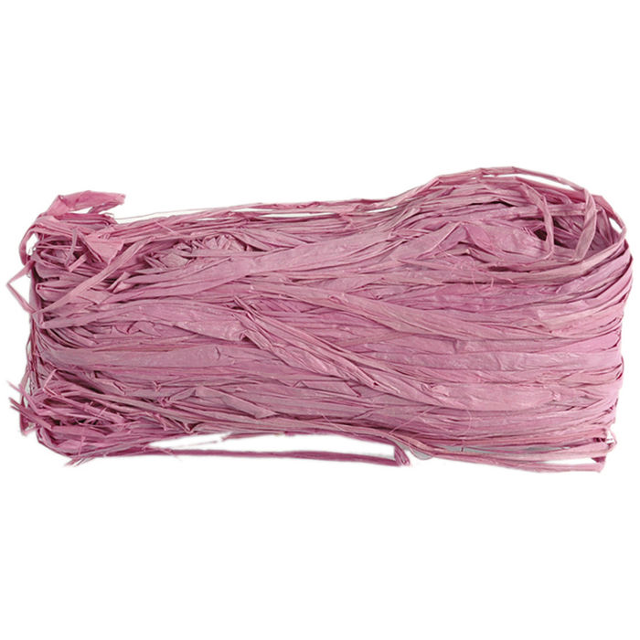 SALE Unifarben Raffia, 4 mm, Violett, 50 Gr