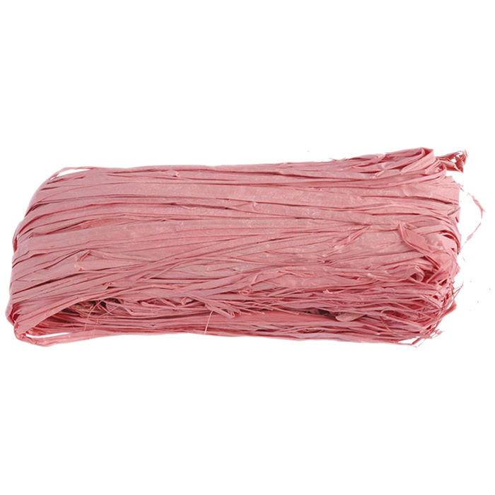SALE Unifarben Raffia, 4 mm, Pink, 50 Gr