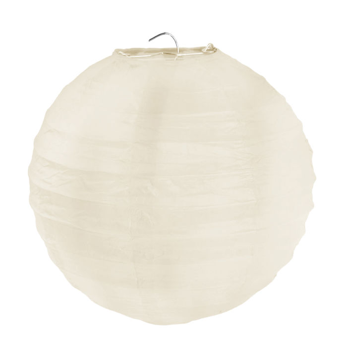 Lampion M,  20 cm, elfenbein, 2 Stck