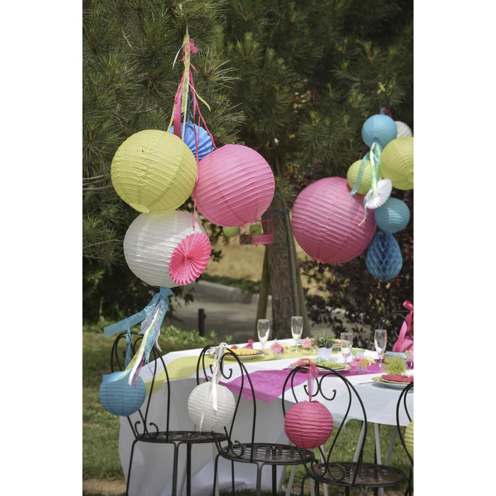 Lampion M,  20 cm, elfenbein, 2 Stck Bild 2