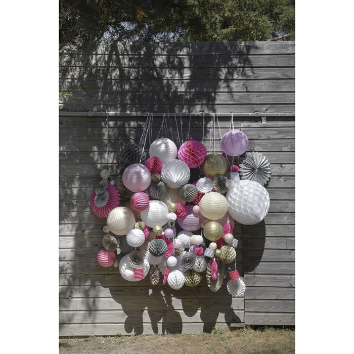 Lampion M,  20 cm, elfenbein, 2 Stck Bild 4