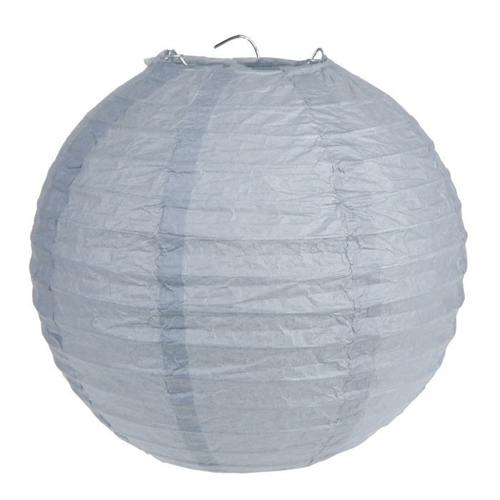 SALE Lampion L,  30 cm, grau, 2 Stck