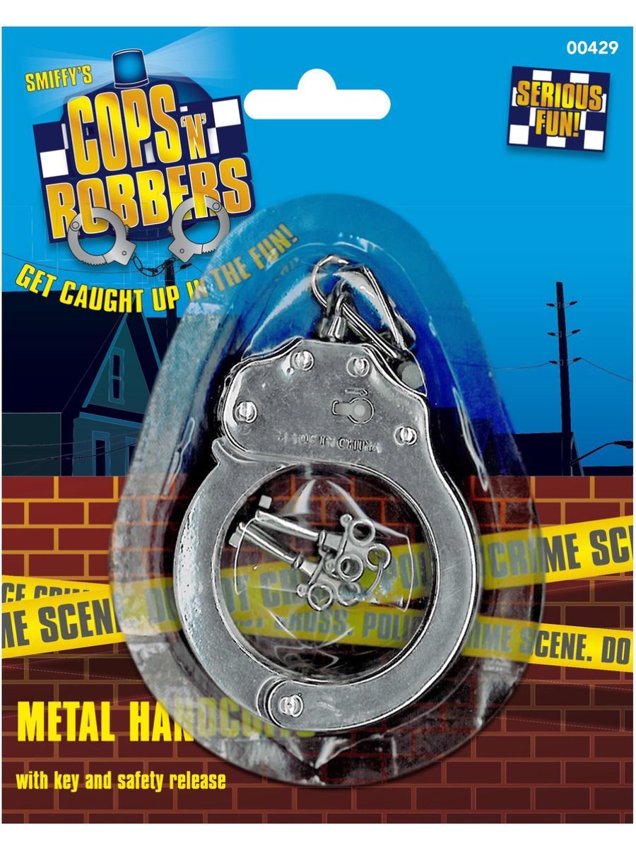 Metall-Handschellen, mit Schlüssel