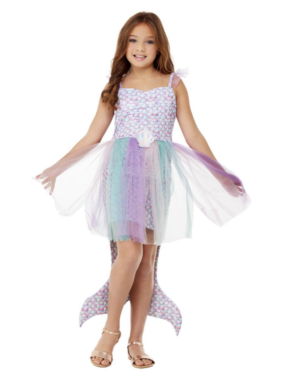 Muschel Meerjungfrau, Lila, Kleid, Größe: geeignet für 7-9 Jährige