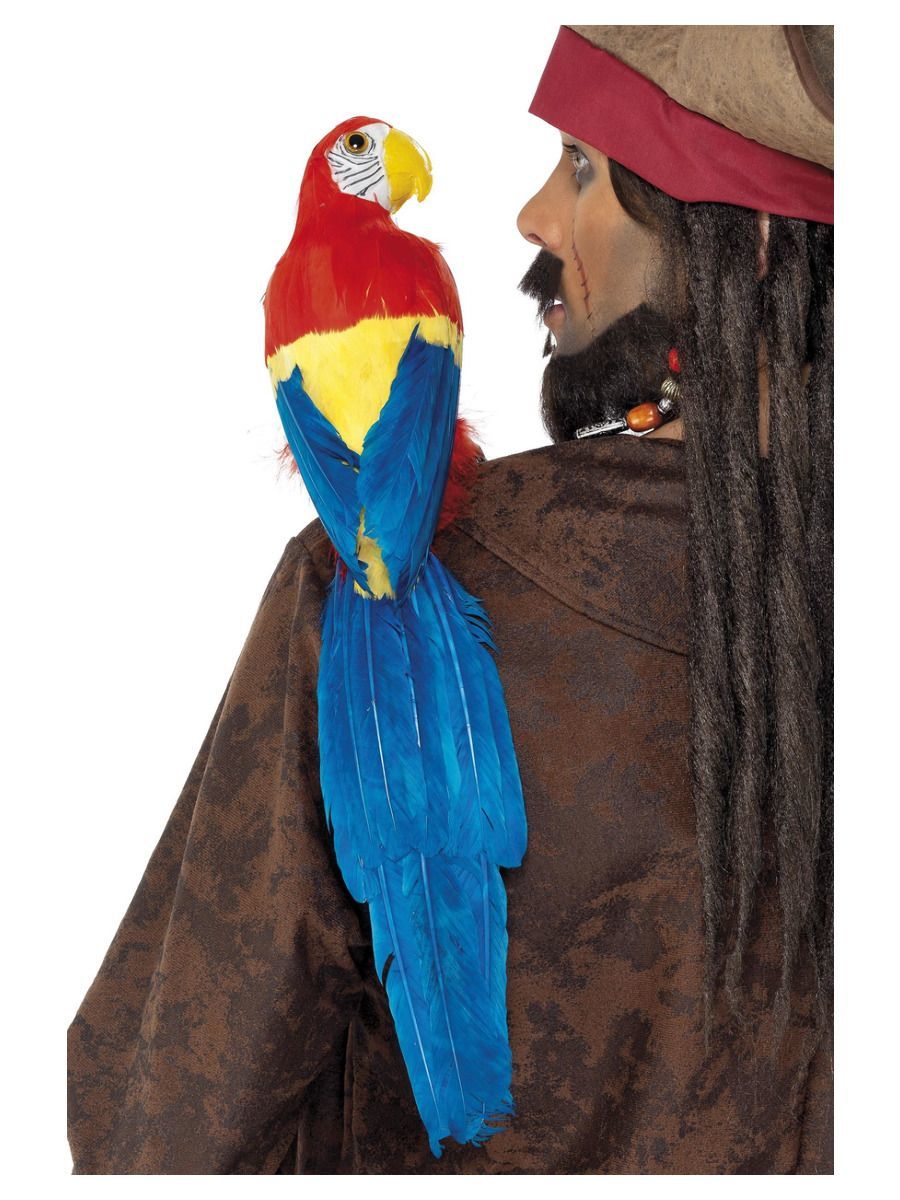 Papagei mit Federn Hawaii Pirat 